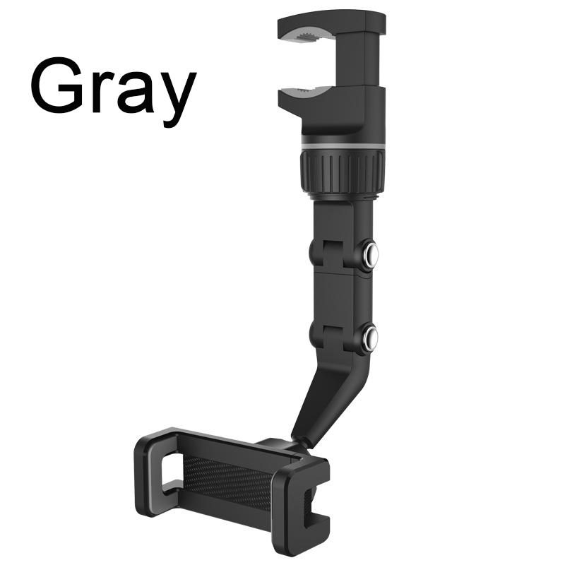 1PC Car Rearview Mirror Phone Holder Black