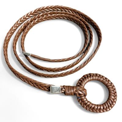 Hand-woven Rope Belt, Women's Retro Casual Versatile Thin Belt, Women's Decorative Dress Waist Rope
