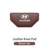 For Hyundai Car Leather Knee Pad Leg Pad Hand Inside Armrest Leg Pad Support Accessories Sonata Azera Coupe SantaFe Genesis TT1