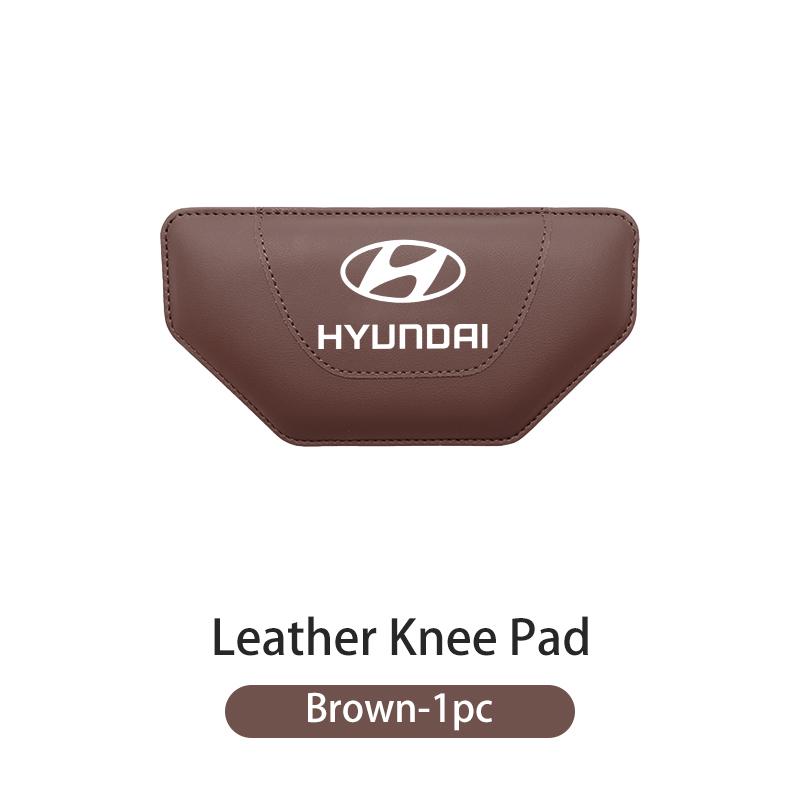 For Hyundai Car Leather Knee Pad Leg Pad Hand Inside Armrest Leg Pad Support Accessories Sonata Azera Coupe SantaFe Genesis TT1