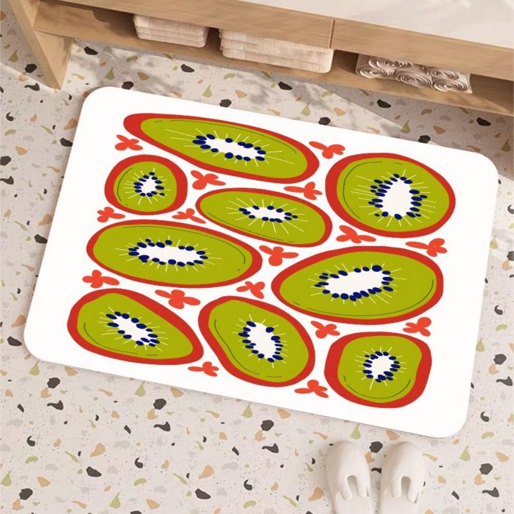 Banana Theme Bathroom Non Slip Mat Shower Bathroom Entrance Non Slip Water Absorbent Feet Home Decoration 40X60CM1.3X2FT