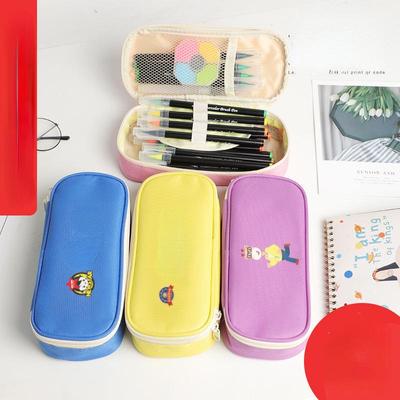 Θήκες για μολύβια μεγάλης χωρητικότητας Απλές μονόχρωμες θήκες για μολύβια από ύφασμα Oxford Τσάντα γραφικής ύλης για μαθητές Σχολικά είδη