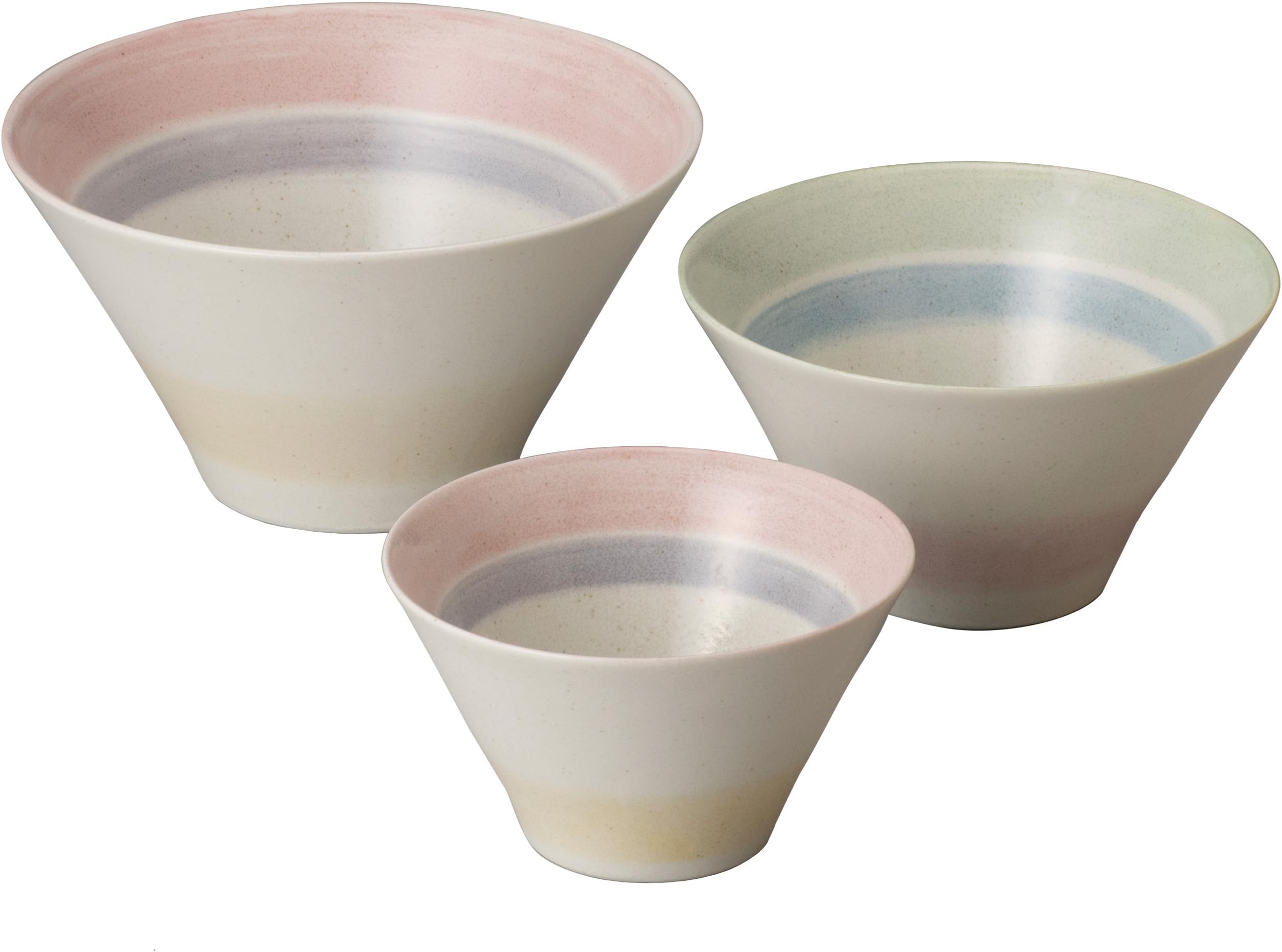 

Maebata Bowl Set Gift 52827 (Large, Medium, Small) - Set, Coloring, белый