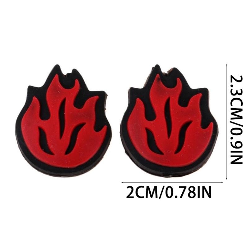 2Pcs Tennis Vibration Dampener Silicone Racquet Shock Absorbers Flame Shape Tennis Racket Dampeners Tennis Accessories