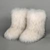 Women's Cross-Border Plush Winter Boots: Warm Short and Mid-Calf Styles with Imitation Fur for Snow.