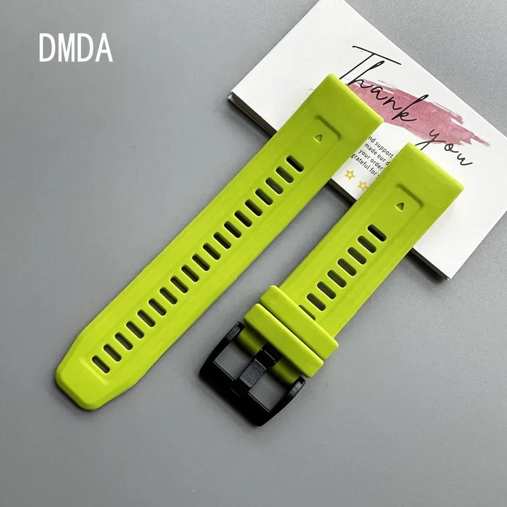 Quickfit Silicone 22 26mm Watch Strap For Garmin Tactix 7 AMOLED Delta Bravo Watchband For Quatix 7 7X 6 5 3 Band Outdoor Sports