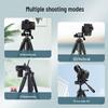 Phone & Camera Tripod Stand with Fill Light and Stabilizer for Live Streaming & Outdoor Videos