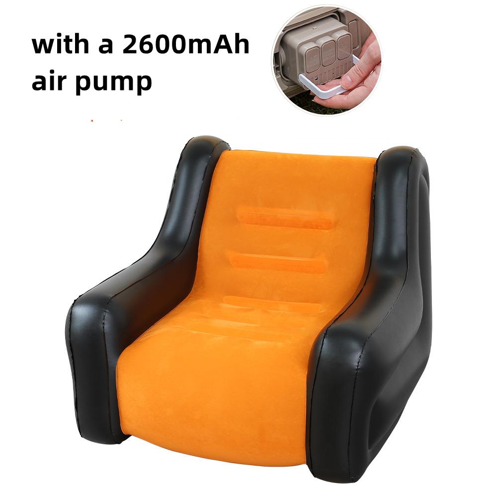 Folding Lazy Sofa,Inflatable Lounge Chair Thickened Durable Folds,Compactly Gaming Lounger Air Bench for Leisure Bed Sleeping