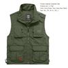 Summer Fishing Vest Multiple Pockets Solid Color Mesh Breathable Quick Dry Vest for Outdoor