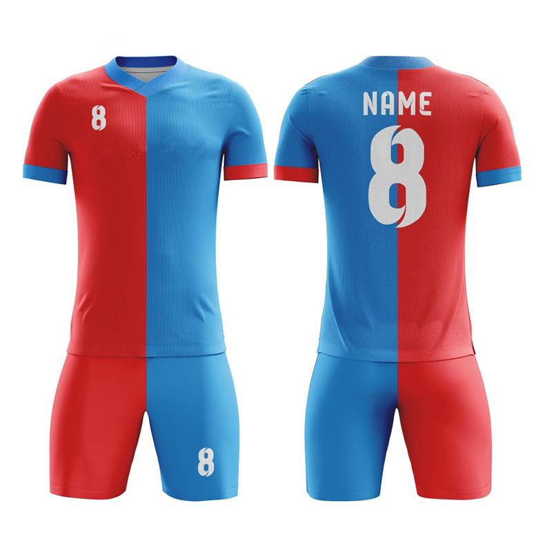 YUSHUO Blank Sublimation High Quality Custom Design Soccer Uniform Vintage Jerseys for Football S красный