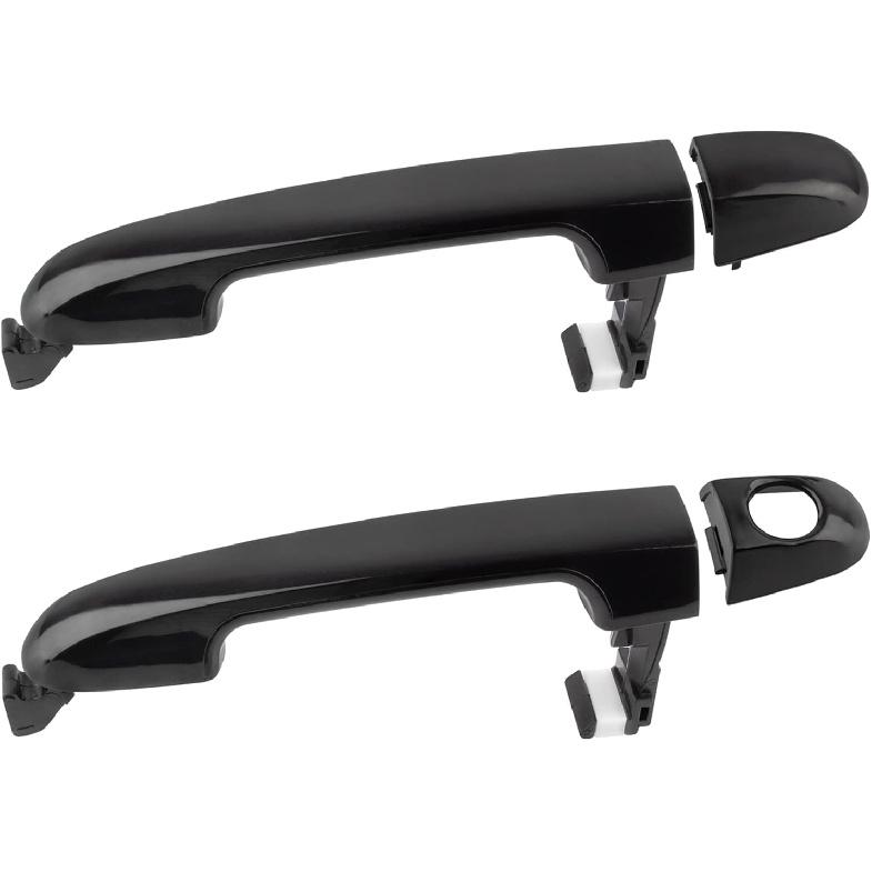 Front/Rear + Left/Right Outer Exterior Door Handle with Keyhole Exterior Door Handle Without Keyholes for Hyundai Elantra 2006 2007 2008 2009 2010