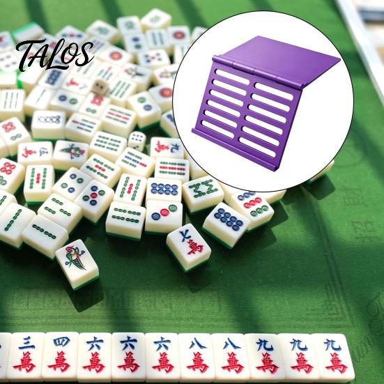 Mahjong Card Holder for Table, 3D Printed Angled Viewing Display Rack, Under-Mat Slide-in American Mahjong Card Stand, Table Accessory