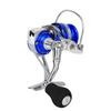 All Metal Mini Ice Winter Rock Sea Fishing Lure Spinning Reel Fishing Ling Wheel Tackleblue silver