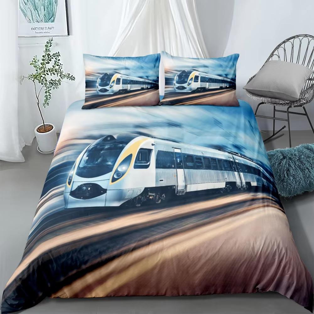 Flying Scotsman Train Duvet Cover Set UK Single Double Queen US Twin Full King Size Among Bed Linen Set