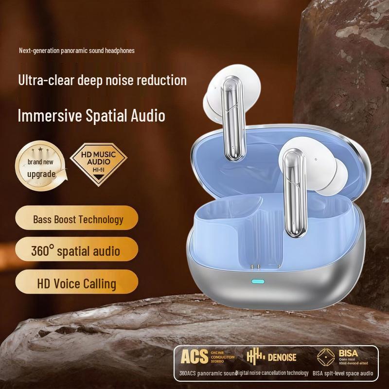 FD1-9 Wireless Bluetooth Earbuds: In-ear, High Sound Quality, Long Battery Life, Passive Noise Cancelling, Ideal for Running and Gaming, Low Latency.