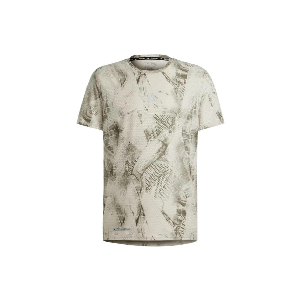 Adidas Ultimateadidas Allover Print T Shirt T Shirt Men's Green Gray IN0103