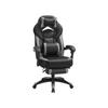 Gaming-Stuhl, Büro-Rennstuhl mit Fußstütze, Ergonomisches Design, Verstellbare Kopfstütze, Lendenwirbelstütze, 150 kg Tragfähigkeit