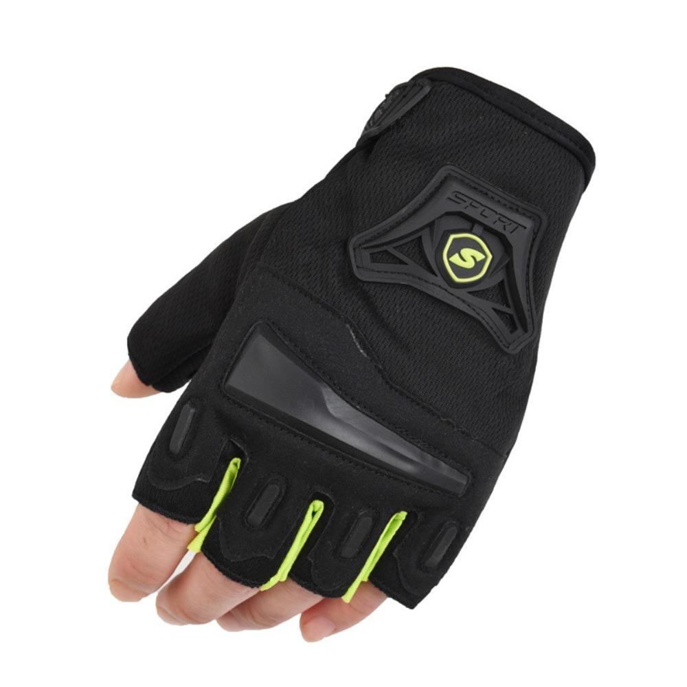 Anti Slip Cycling Gloves Wear-Resistant Half Finger Gloves Comfort Motorcycle Gloves  Gym