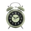 62KD Twin Bells Bedroom Alarm Clock Large Green Glowing Dials Nightlight Feature Loud Wake Up Sound Desk Clock for Student