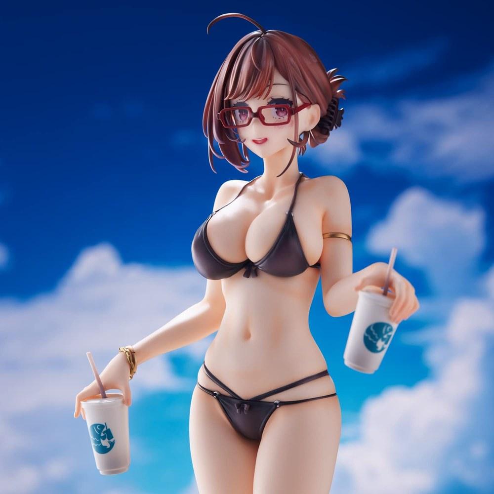 Union Creative Nearsighted Sister in Swimsuit Illustration 92M PVC ABS Complete Figure