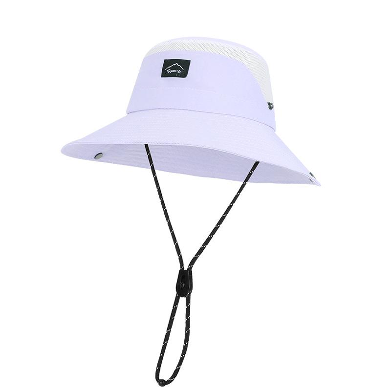 New summer sun hat men and women outdoor mountaineering fishing sun protection hat big brim quick drying waterproof breathable bucket hat