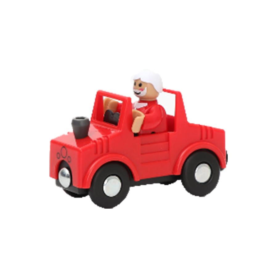 1PC Wooden Magnetic Train Car Locomotive Toy Wood Railway Car Truck Accessories Fit Biro Wooden Tracks Toys for Children Gifts