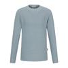 FERRAROMILANO Long Sleeve Garment-Dyed Round Sweater Deep Blue (Am0Erd15146)