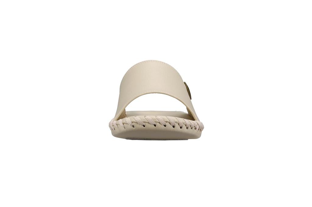 Pansy 9553 Antibacterial Indoor Size Ivory Women's Hand-Knitted Slippers, Small,
