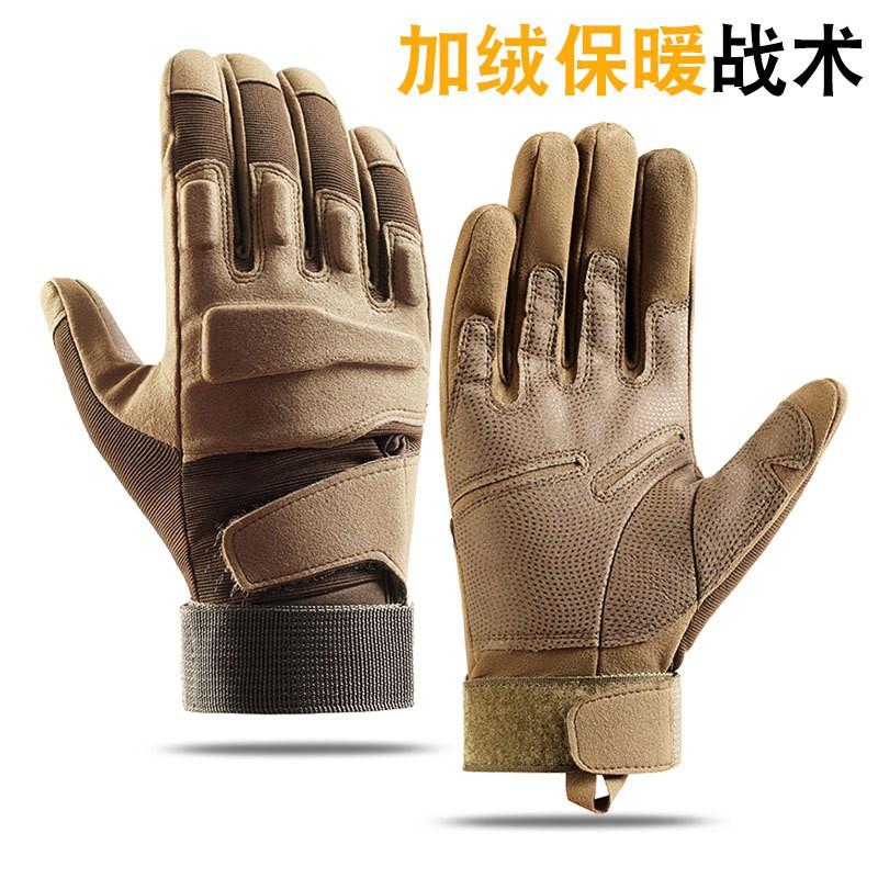 Winter Thermal Tactical Gloves Men Soft Shell Fleece Lined Full Finger Touchscreen Outdoor Cycling Cold Weather Protection