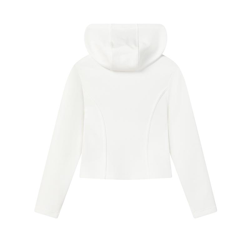 FILA Original Simple Fashion Classic Retro Sports Casual Versatile Comfortable Slim Short Hooded Knit Jacket Women jackets F11W629502FWT