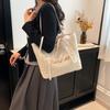 Tote Bag Women's Summer New Woven Beautiful Contrasting Colors Large-capacity Commuting Fashion Trend Portable Shoulder Bag