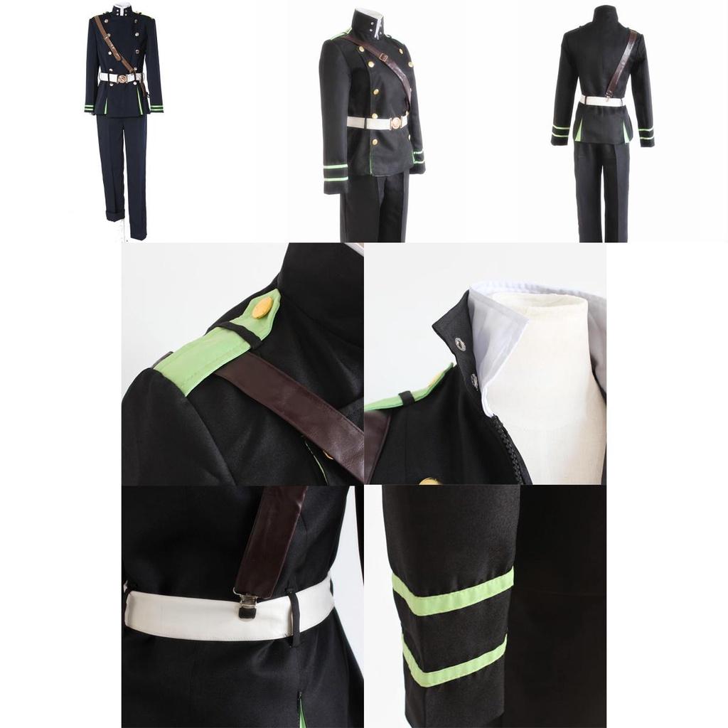 Premium Seraph Of The End Yichir Yuichiro Hyakuya Army Uniform Cosplay Costume Set