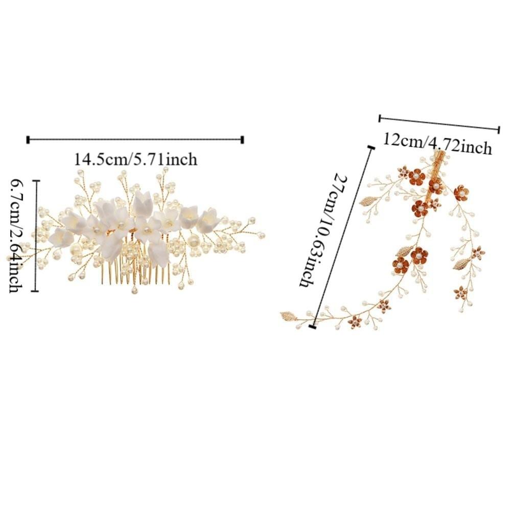 Sparkling Flower Hair Comb Rhinestone Headpiece Elegant Bridal Headband Girls