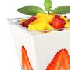 10Pcs Disposable Plastic Mousse Cup Cups for Parties Clear Pudding Dessert Weddings And Catering Events Small