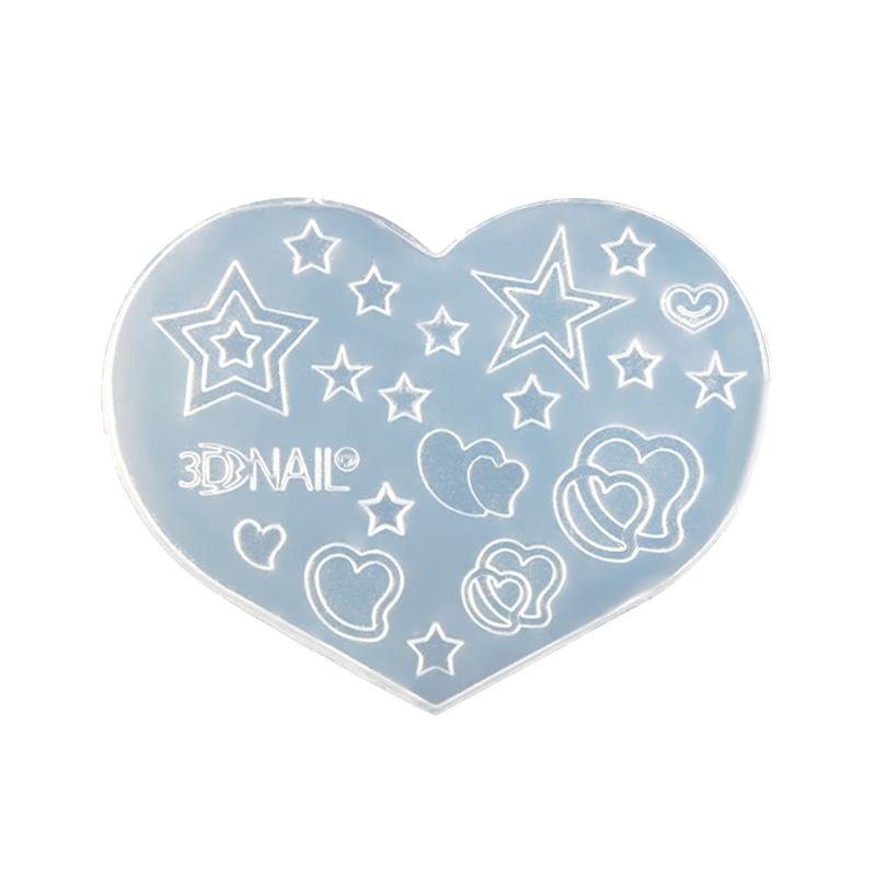 3D Nail Art Silicone Mold Flowers Love Stars Moon letter number Handicrafts Nail Decoration Moulds DIY Nail Tools Accessories