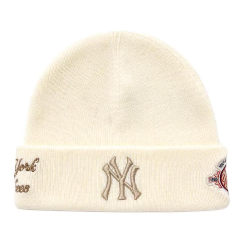 MLB Полиэстеровые шапки-бини Унисекс Кремовый Мода 3ABNV0556-50CRS F кремовый