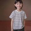 Hacikis Kids Striped Cotton T-Shirt