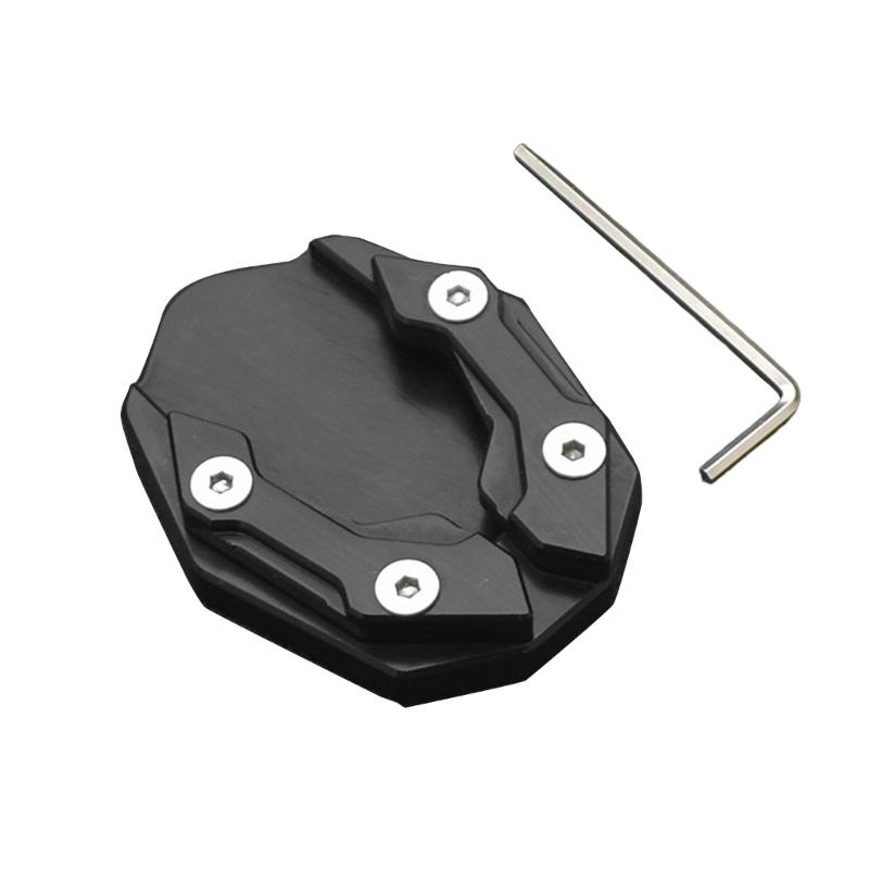 Motorbike Stand Extension Pad for NAMX155 Universal Kickstand Plate Metal Motorcycle Foot Side Stand Cover with Wrench