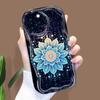 Cartoon Pattern Cream Texture Casing Wavy Edge Soft Silicone Cover Phone Case for IPhone Samsung Huawei Honor Xiaomi Redmi Infinix Tecno