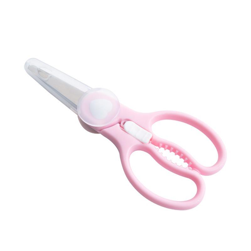 Portable Stainless Steel Baby Food Scissors for Chopping Meat, Vegetables & Noodles