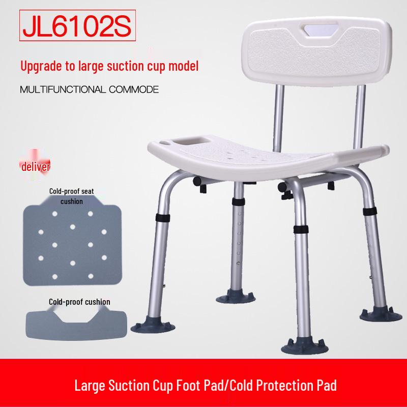 Älterer Rutschfester Badestuhl - Altersfreundlicher Duschhocker