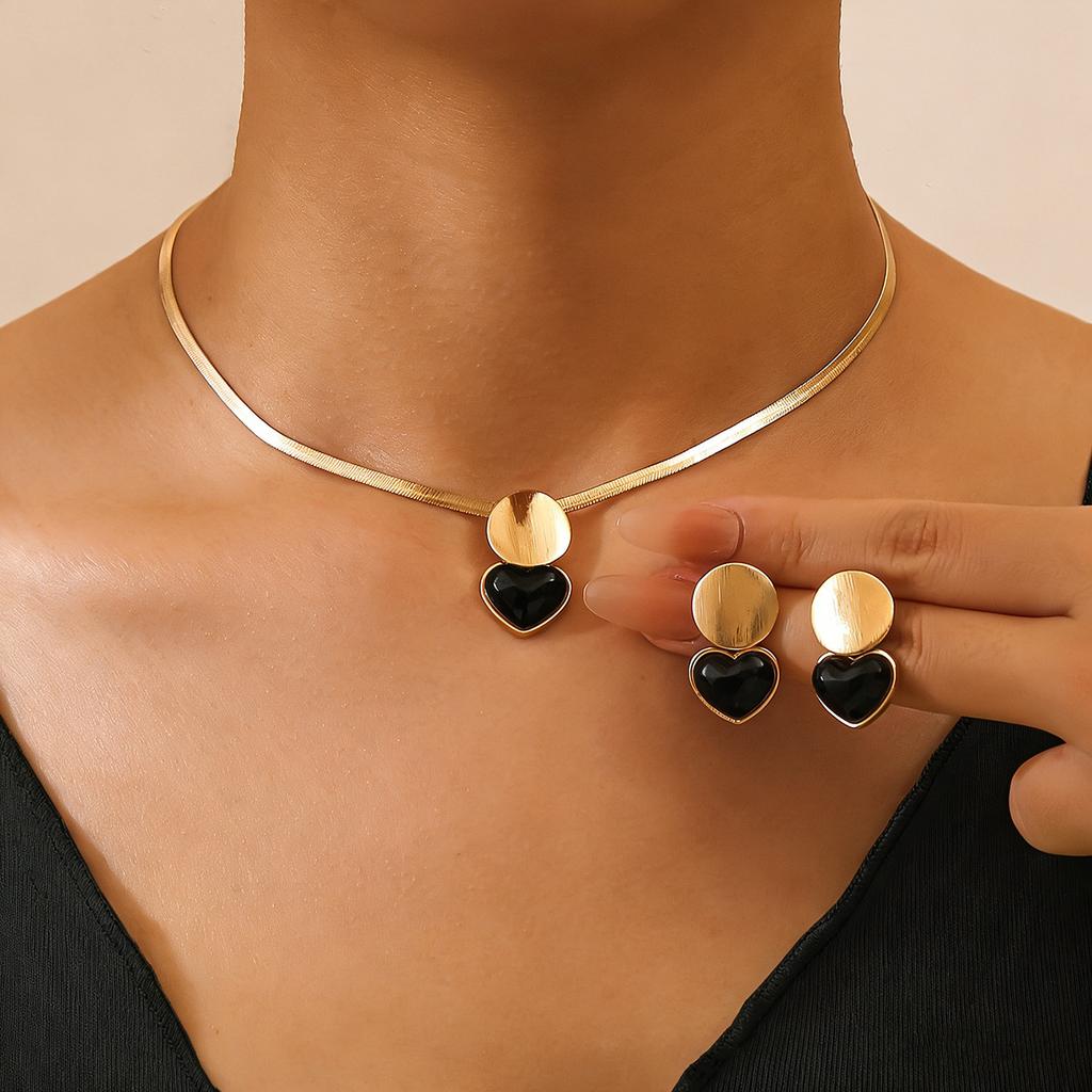 Süßer Marienkäfer Kreativ Trendige Mädchen Mode Ohrringe Halsketten Sets Damen Süßer Insekten Tier Anhänger Ohrringe Party Zubehör