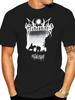 Black Cotton T Shirt Men Casual Black Gothic Metal Band Celenoys Tribal Design Sun and Wolves Print Dark Fantasy Art Music
