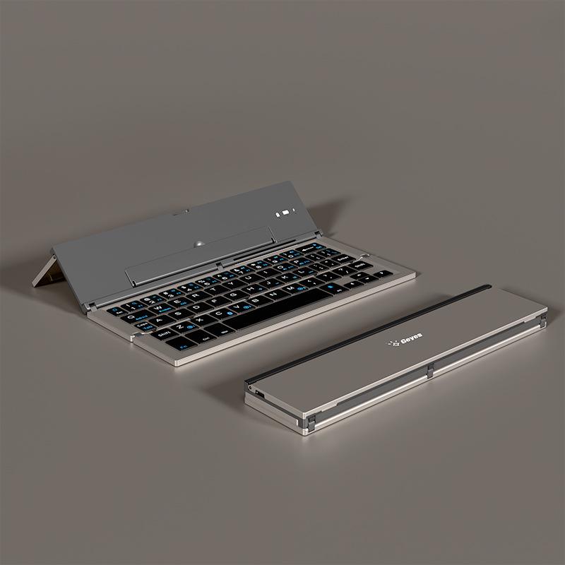 Universal Aluminum Folding Bluetooth Keyboard for Mobile Phone and Tablet