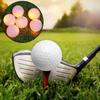 6 Piezas Caucho Sintético LED Luminoso Bola de Golf Brillante Atractiva para Entrenamiento Diurno Nocturno Color Luminoso Naranja
