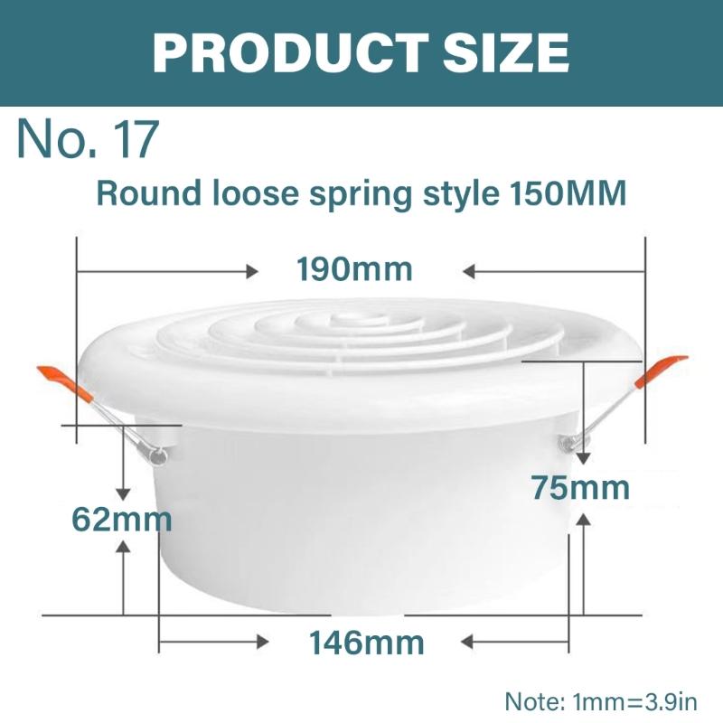 Easy Installation Round Ceiling Vent Rotatable Louver Soffit Vent with Insect Screen for Living Spaces Kitchen Bathroom