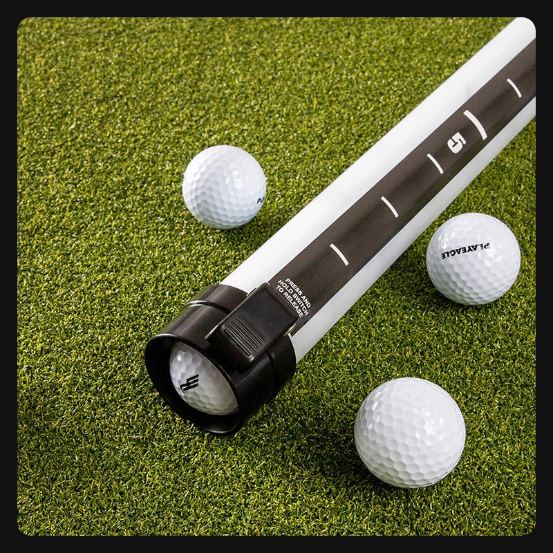 PLAYEAGLE Golf Ball Retriever with Scale, Holds 21 Balls, Custom Logo Option Available
