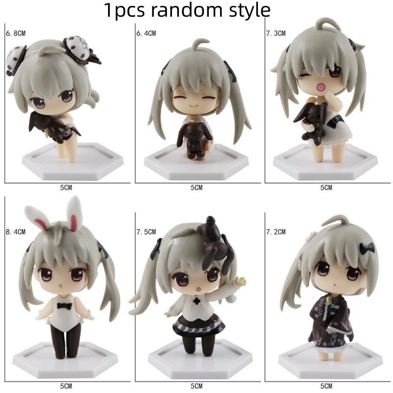 17 Stil Kasugano Sora Auto-Schmuck Hasenohr sexy Design Actionfigur Anime Host Computer Gehäuse Schreibtisch Dekor Auto-Schmuck Spielzeug