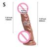 Simulated Dildo with Large Suction Cup Massage Device Female Masturbator with Realistic Inverted 23 * 5cm Solid Dildo