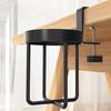 Metal Desktop Mug Rack 2 In 1 Cup Hanging Storage Holder Space Saving Clip-on Cup Holder  Desk